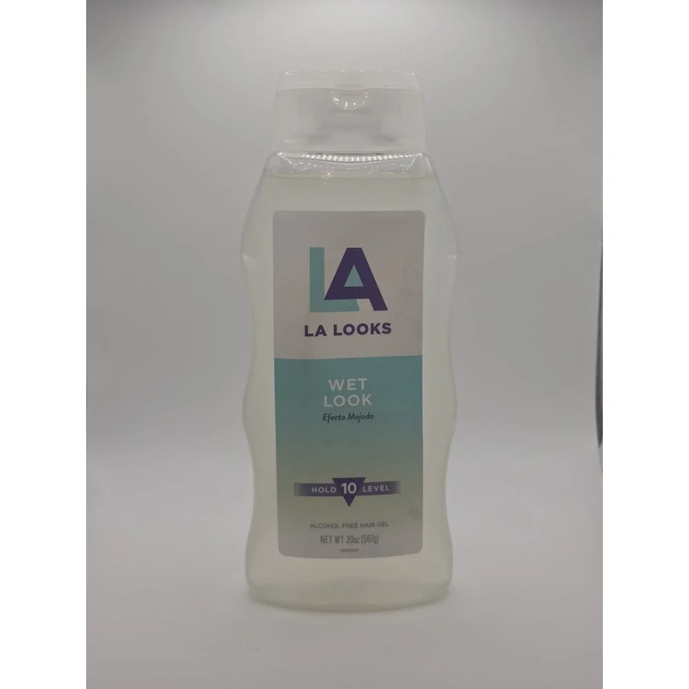 LA Looks WET LOOK Level 10 Hold Alcohol Free Hair Gel 20oz Discontinued NOS Hair